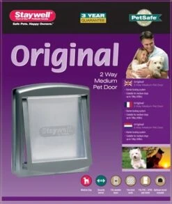Petsafe 757 Hondenluik - Medium - Zilver/Tranparant -Katten En Honden Verkoop Winkel 1010x1200
