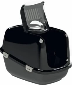 PeeWee Kattenbak XXL EcoDome Startpakket - Zwart - 66,5 X 48,5 X 46,5 Cm -Katten En Honden Verkoop Winkel 1012x1200