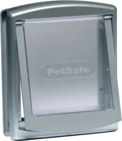 Petsafe 757 Hondenluik - Medium - Zilver/Tranparant -Katten En Honden Verkoop Winkel 1042x1200