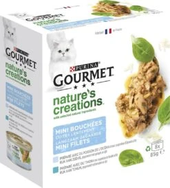 Gourmet Nature's Creations - Kattenvoer Natvoer - Zeevis - 48 X 85 Gr -Katten En Honden Verkoop Winkel 1081x1200