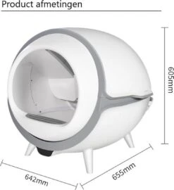 Merkloos Premium Kattenbak - Automatische - Zelfreinigende - Elektrische Kattenbak - Design Kattenbak -Katten En Honden Verkoop Winkel 1099x1200