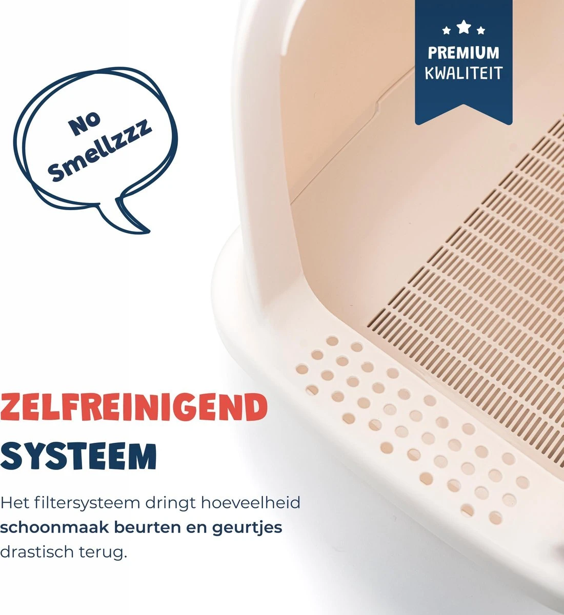 JC Pets Premium Kattenbak Systeem - Inclusief 2.5KG / 4L Kattenbakvulling - Zelfreinigend 2 JC Pets Premium Kattenbak Systeem - Inclusief 2.5KG / 4L Kattenbakvulling - Zelfreinigend - Afbeelding 2