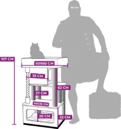 Petrebels Lodge 107 Krabpaal - Cappuccino - Design - Zeer Stabiel -Katten En Honden Verkoop Winkel 1121x1200