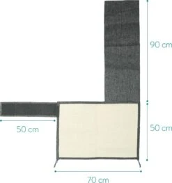 Navaris Katten Krabmat - Bescherming Van Meubels - Voor Banken En Stoelen - Krabbescherming - Voor De Linkerkant - Donkergrijs -Katten En Honden Verkoop Winkel 1127x1200