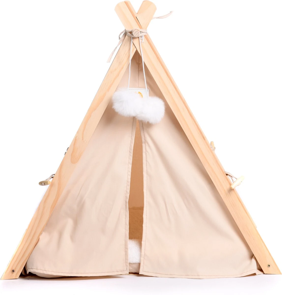 Dogs&Co Tippi Tent Voor Katten Of Kleine Honden Ecru 4 Dogs&Co Tippi Tent Voor Katten Of Kleine Honden Ecru - Afbeelding 4