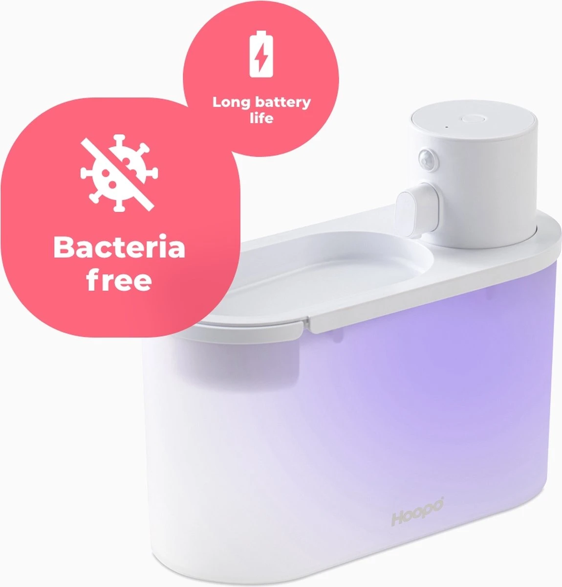 Hoopo® Agua - DRAADLOZE Waterfontein Katten - SMART Waterfontein Katten - UVC Disinfectie - 2 Liter - Automatische Katten Fontein 2 Hoopo® Agua - DRAADLOZE Waterfontein Katten - SMART Waterfontein Katten - UVC Disinfectie - 2 Liter - Automatische Katten Fontein - Afbeelding 2