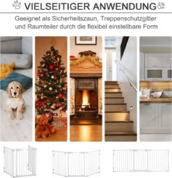 PawHut Afschermhek Voor Honden Veiligheidshek Hondenhek 3 Elementen Kunststof Wit D06-100V01 -Katten En Honden Verkoop Winkel 1160x1200 2