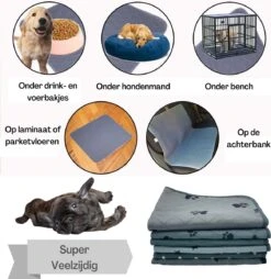 XXL Puppy Training Pad - Plasmat - Zwart - 104 X 104 Cm - Hondentoilet - Herbruikbaar - Wasbaar -Katten En Honden Verkoop Winkel 1167x1200