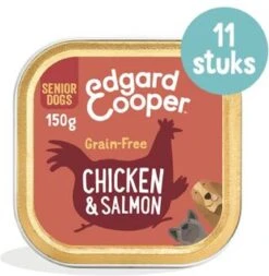 11x Edgard & Cooper Kuipje Vers Vlees Senior Hondenvoer Kip - Zalm 150 Gr -Katten En Honden Verkoop Winkel 1173x1200 1