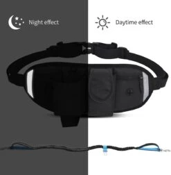 BOTC Looplijn Hond Met Heupriem Voor Hardlopen - Met Drinkbak Hond - Hondenriem - 1 Roll Poep Zakjes - Zwart -Katten En Honden Verkoop Winkel 1175x1200 1