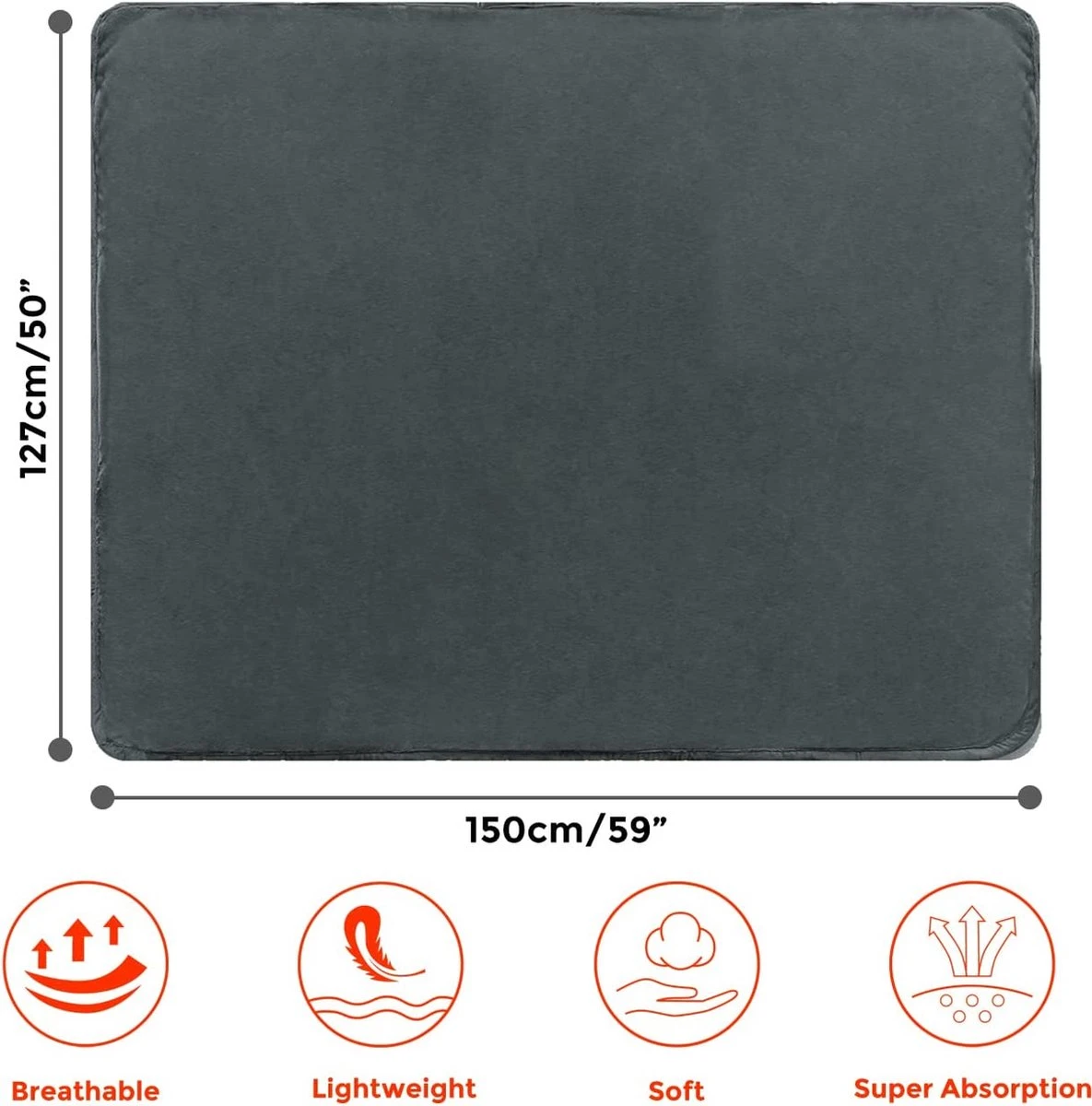 Hondendeken, Fleece, Waterdicht, Wasbaar, Hondenmat, Huisdier, Warme Zachte Deken Voor Hondendeken, Kattendeken, Deken Voor Katten En Honden, Waterdichte Deken Voor Bank, Bed, 150 X 127 Cm 3 Hondendeken, Fleece, Waterdicht, Wasbaar, Hondenmat, Huisdier, Warme Zachte Deken Voor Hondendeken, Kattendeken, Deken Voor Katten En Honden, Waterdichte Deken Voor Bank, Bed, 150 X 127 Cm - Afbeelding 3