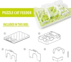 Cas & Lux Modulaire Puzzel Voederbak Voor Katten - Anti Schrokbak Kat - Inclusief 3 Verschillende Standen - Stijlvol Design - Voerpuzzel Kat - Slowfeeder - Kattenspeeltjes - Puzzel Kat - Anti Schrok -Katten En Honden Verkoop Winkel 1200x1047 2