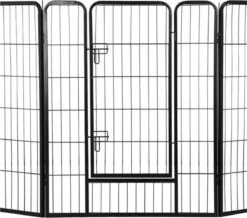Merkloos Topmast Premium Puppyren - 120 Cm Hoog - 640 Cm Omtrek - Hondenren - Hondenhok - Zwart -Katten En Honden Verkoop Winkel 1200x1058 1