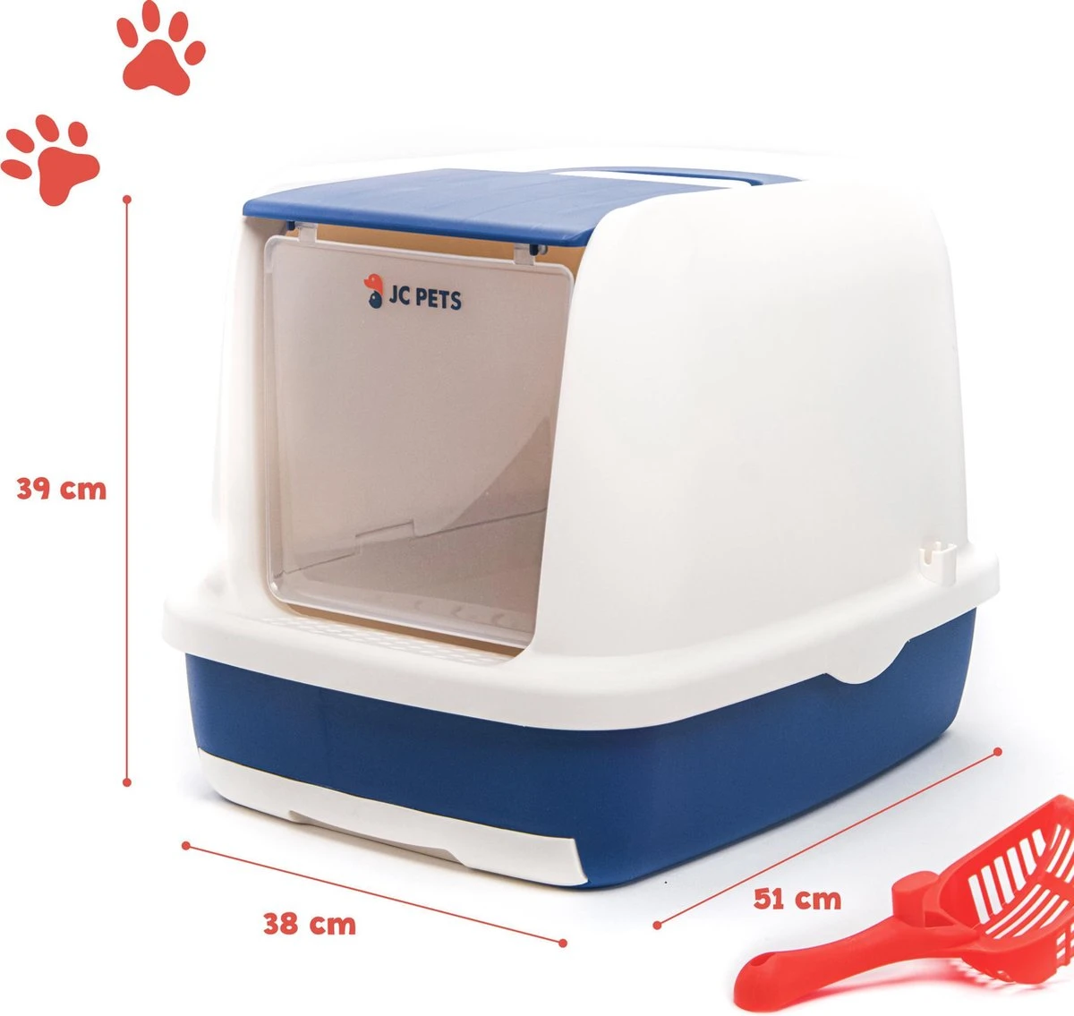 JC Pets Premium Kattenbak Systeem - Inclusief 2.5KG / 4L Kattenbakvulling - Zelfreinigend 5 JC Pets Premium Kattenbak Systeem - Inclusief 2.5KG / 4L Kattenbakvulling - Zelfreinigend - Afbeelding 5