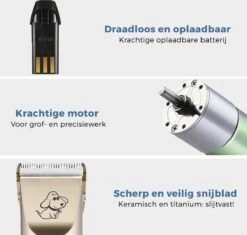 LifeGoods Hondentondeuse - Voor Katten En Honden - Complete Set - 5 Standen - Draadloos - Oplaadbaar - Goud/Zwart 13 LifeGoods Hondentondeuse - Voor Katten En Honden - Complete Set - 5 Standen - Draadloos - Oplaadbaar - Goud/Zwart -Katten En Honden Verkoop Winkel 1200x1143 2