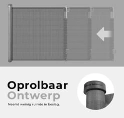 Château Animaux® - Tot 180cm Breed Traphekje Oprolbaar Hond - Stijlvolle Oplossing - Dieren Hek - Honden Hek -Katten En Honden Verkoop Winkel 1200x1145 2