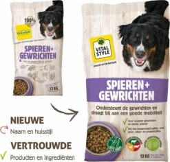 VITALstyle SPIEREN+GEWRICHTEN - Hondenbrokken - 12 Kg -Katten En Honden Verkoop Winkel 1200x1148 1