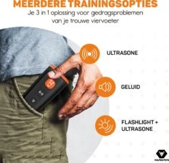 Vulpes Pets® Ultrasone Anti Blaf Apparaat – 3-in-1 Anti Blaf Apparaat Pro - Diervriendelijk & Zonder Schok - Alternatief Anti Blafband - Voor Kleine & Grote Honden - Audio - Flashlight - USB-Oplaadbaar -Katten En Honden Verkoop Winkel 1200x1157 2