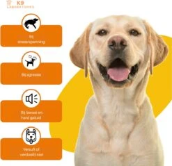 K9 Laboratories - Kalmte & Balans - Supplement - Voor Honden - Tegen Angst - Stress - Agressie - L-tryptofaan - Valeriaan - Hennepzaadolie - 60 Stuks - Voor Een Rustige Hond -Katten En Honden Verkoop Winkel 1200x1163 2