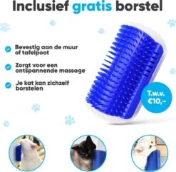 BFreshPets Kattenluik + Massageborstel - Met Tunnel - 4 Vergrendelingsstanden - Weersbestendig - Maat L - Zwart - 27 X 24 Cm -Katten En Honden Verkoop Winkel 1200x1173 2
