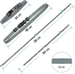 Oak's First Elastische En Diervriendelijke Looplijn Met Heupriem - Hondenriem - 150cm/210cm - Grijs 8 Oak's First Elastische En Diervriendelijke Looplijn Met Heupriem - Hondenriem - 150cm/210cm - Grijs -Katten En Honden Verkoop Winkel 1200x1180