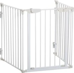 PawHut Afschermhek Voor Honden Veiligheidshek Hondenhek 3 Elementen Kunststof Wit D06-100V01 -Katten En Honden Verkoop Winkel 1200x1187