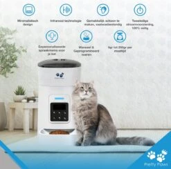 Pretty Paws PP002 Professionele Automatische Voerbak Kat- Stemrecorder - Voerautomaat - Katten Voerbak - Minimalistisch -Katten En Honden Verkoop Winkel 1200x1190 3