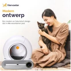 Viervoeter™ Kattenbak Zelfreinigend – Automatische Kattenbak – Zelfreinigende Kattenbak – Anti-geur – 53x58x55cm – Bedienen Via App – 65 Liter -Katten En Honden Verkoop Winkel 1200x1197 9