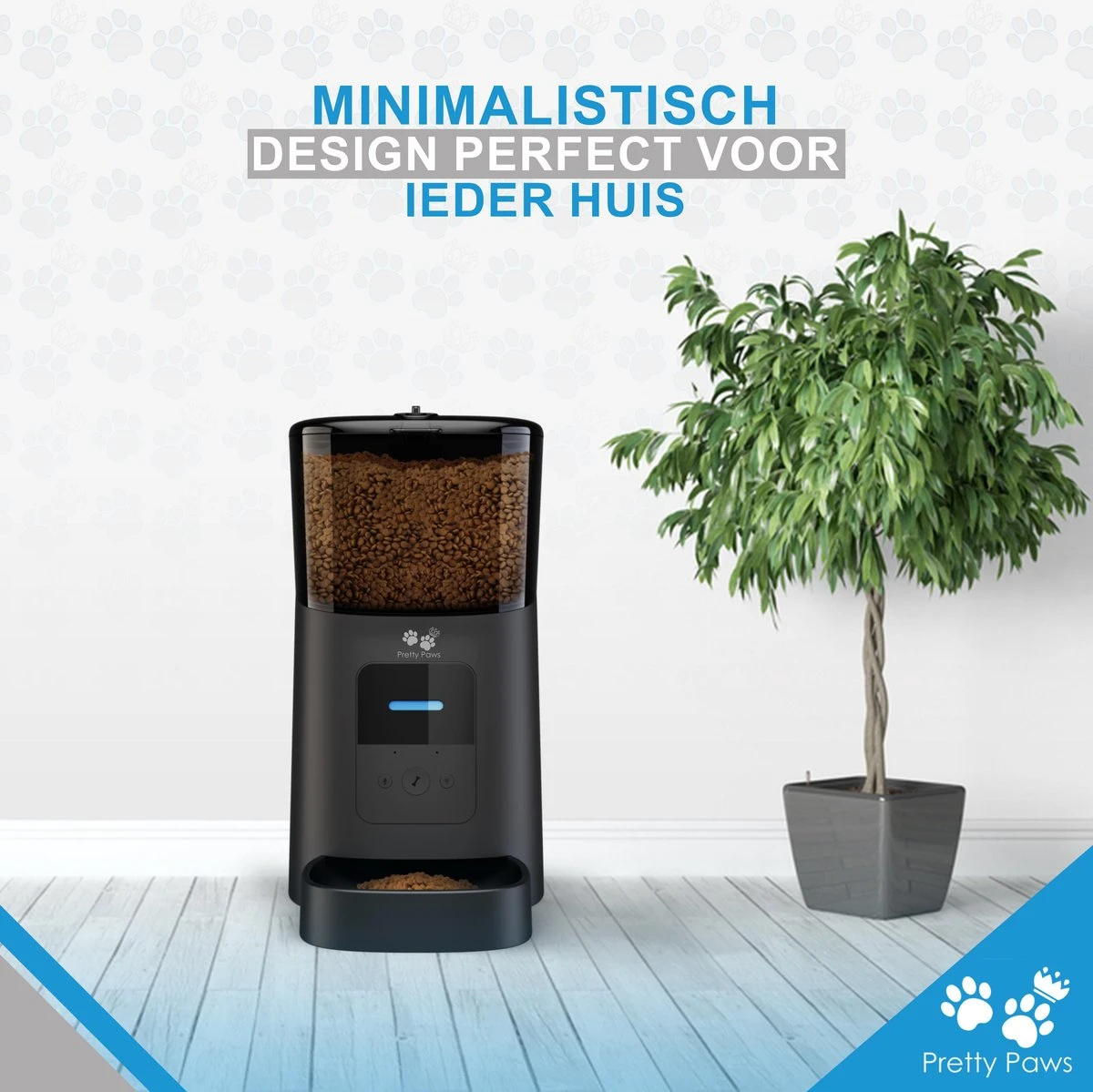 Pretty Paws PP005 Wifi Voerautomaat Zwart - Automatische Voerbak - Slimme Voerautomaat Met App - Instelbaar Voedingsschema - WIFI 9 Pretty Paws PP005 Wifi Voerautomaat Zwart - Automatische Voerbak - Slimme Voerautomaat Met App - Instelbaar Voedingsschema - WIFI - Afbeelding 9