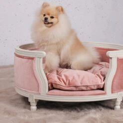 Lord Lou - George Roze Velvet S - Luxe Hondenmand - Luxe Kattenmand - 49x40x31 -Katten En Honden Verkoop Winkel 1200x1200 104