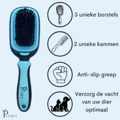 Petsify - Dierenborstel - Professionele 5 In 1 Hondenborstel - Voor Hond En Kat - Tweezijdig - Hondenkam - Kattenborstel - Kattenkam -Katten En Honden Verkoop Winkel 1200x1200 12