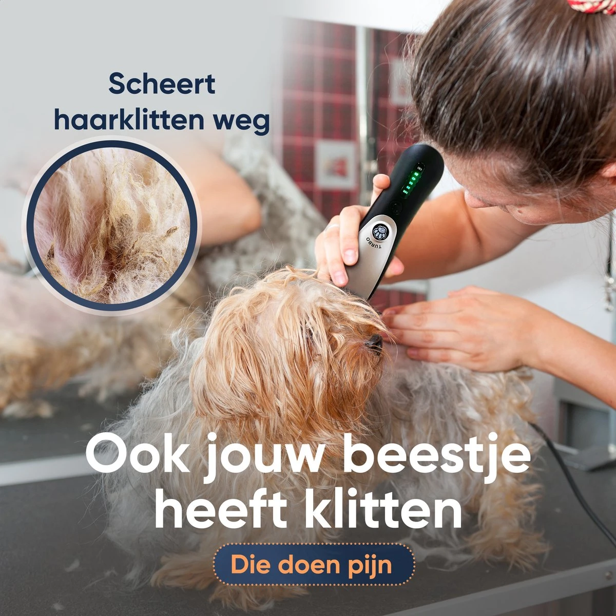 Happysnoots Hondentondeuse Draadloos Voor Dikke Vacht - Tondeuse Hond & Kat - Hondentrimmer - Professioneel Dieren Tondeuse 2 Happysnoots Hondentondeuse Draadloos Voor Dikke Vacht - Tondeuse Hond & Kat - Hondentrimmer - Professioneel Dieren Tondeuse - Afbeelding 2