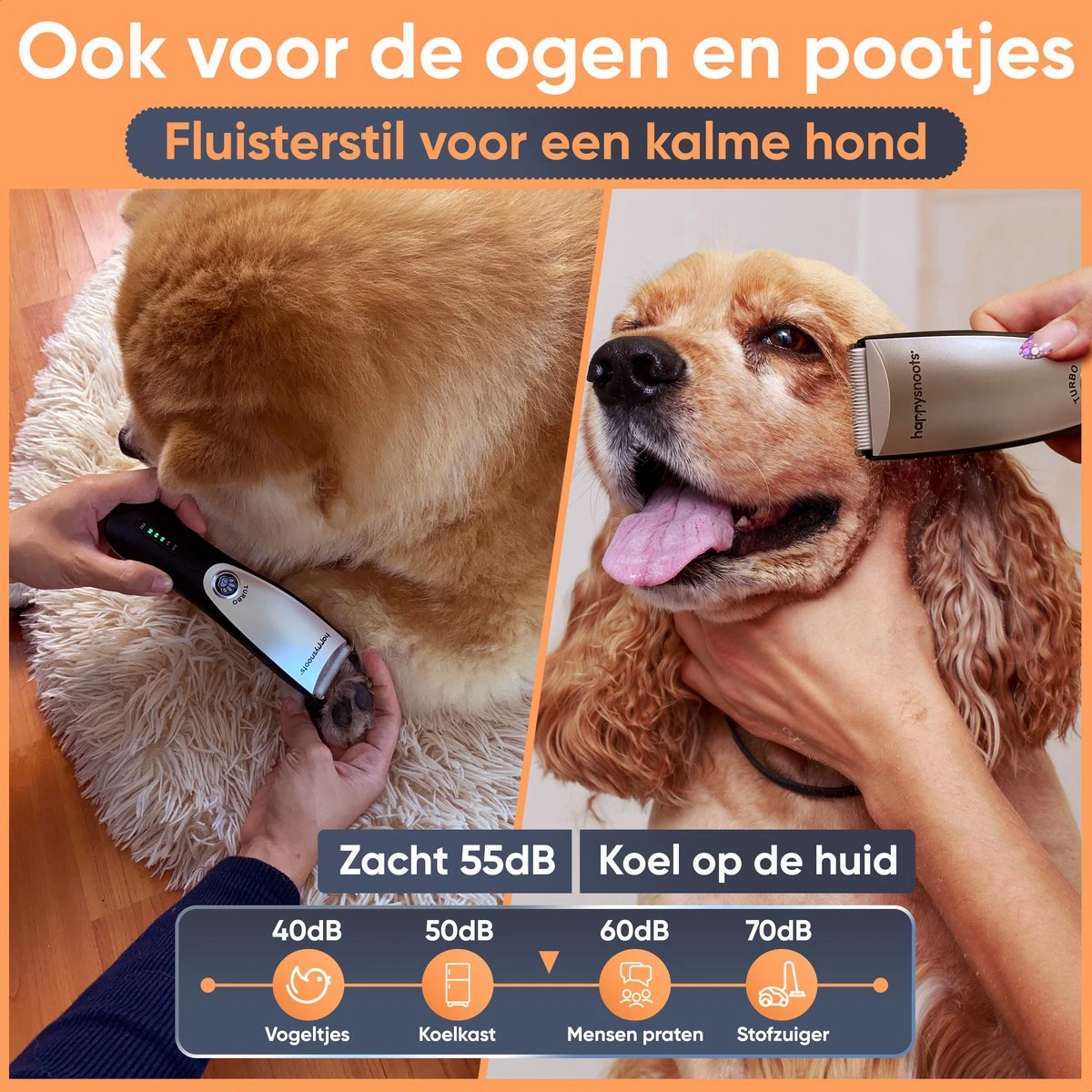 Happysnoots Hondentondeuse Draadloos Voor Dikke Vacht - Tondeuse Hond & Kat - Hondentrimmer - Professioneel Dieren Tondeuse 5 Happysnoots Hondentondeuse Draadloos Voor Dikke Vacht - Tondeuse Hond & Kat - Hondentrimmer - Professioneel Dieren Tondeuse - Afbeelding 5