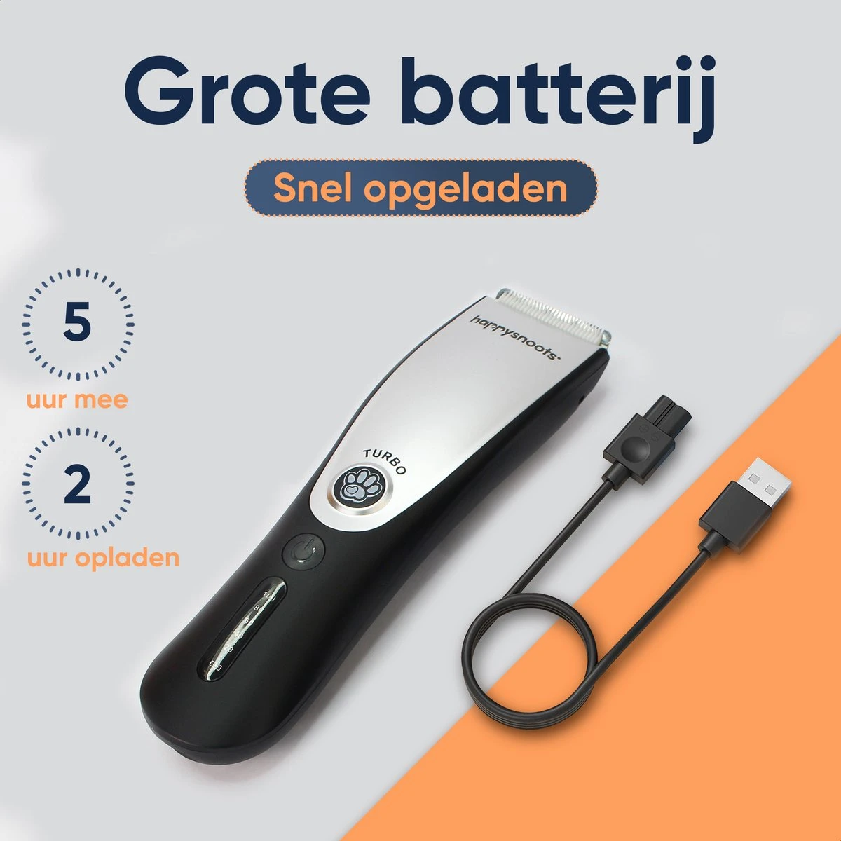 Happysnoots Hondentondeuse Draadloos Voor Dikke Vacht - Tondeuse Hond & Kat - Hondentrimmer - Professioneel Dieren Tondeuse 8 Happysnoots Hondentondeuse Draadloos Voor Dikke Vacht - Tondeuse Hond & Kat - Hondentrimmer - Professioneel Dieren Tondeuse - Afbeelding 8