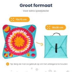 Snuffelmat 70x70cm Inclusief Rubberen Massage Bal & E-book - Speelmat Hond - Denkspel Hond - Puppy Speelgoed - Anti Schrok Mat - Honden Snoepjes - Cadeau Tip -Katten En Honden Verkoop Winkel 1200x1200 17