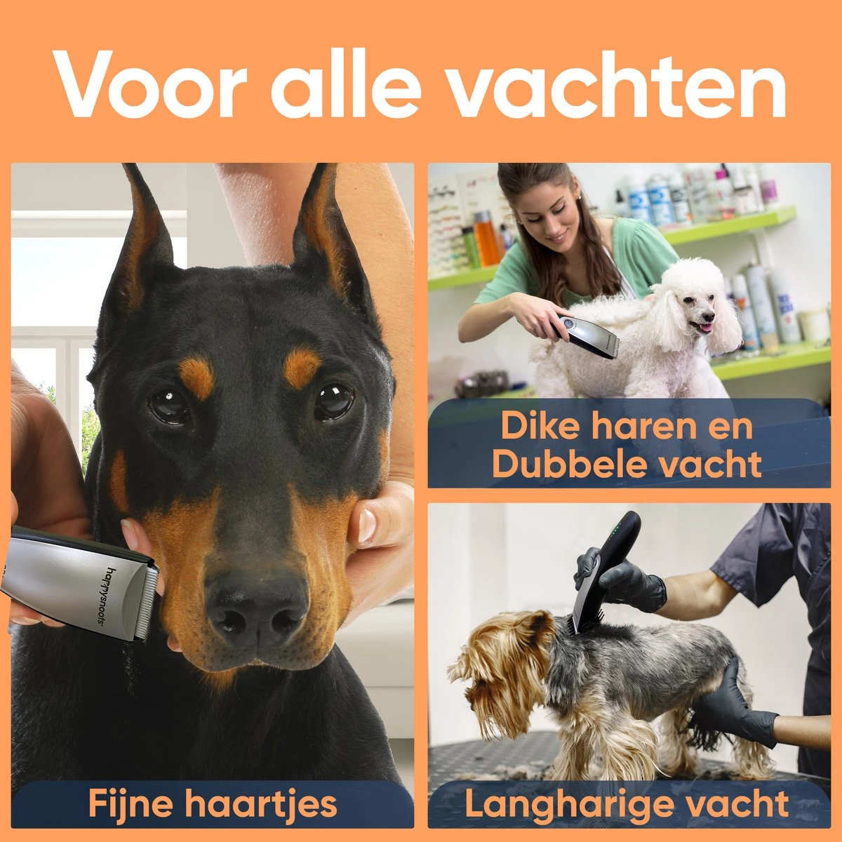Happysnoots Hondentondeuse Draadloos Voor Dikke Vacht - Tondeuse Hond & Kat - Hondentrimmer - Professioneel Dieren Tondeuse 9 Happysnoots Hondentondeuse Draadloos Voor Dikke Vacht - Tondeuse Hond & Kat - Hondentrimmer - Professioneel Dieren Tondeuse - Afbeelding 9