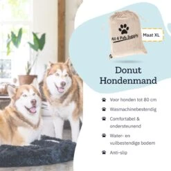 All 4 Pets Supply® Hondenmand Donut - Maat XL - Geschikt Voor Honden Tot 100 Cm - Hondenkussen - Zwart 16 All 4 Pets Supply® Hondenmand Donut - Maat XL - Geschikt Voor Honden Tot 100 Cm - Hondenkussen - Zwart -Katten En Honden Verkoop Winkel 1200x1200 212