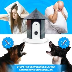 Vulpes Pets® Anti Blaf Apparaat Pro - Anti Blafband Voor Alle Honden - Luxe Hondentrainer - Diervriendelijk & Zonder Schok - Inclusief 9V Batterij - Waterbestendig - Ophangbaar - Instelbare Ultrasone Niveauregeling - 4 Standen -Katten En Honden Verkoop Winkel 1200x1200 282