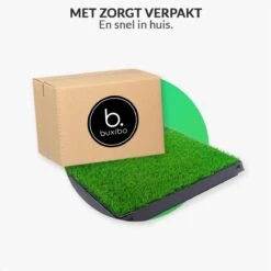 Merkloos Hondentoilet Kunstgras Met Bak - Indoor Dierentoilet - Uitneembare Opvangbak - Puppy Training Pets - Outdoor/Balkon/Tuin/Indoor Toilet - 50x64 Cm -Katten En Honden Verkoop Winkel 1200x1200 336