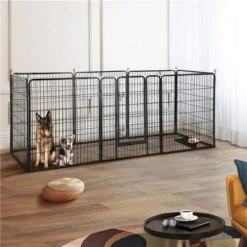 Merkloos Topmast Premium Puppyren - 120 Cm Hoog - 640 Cm Omtrek - Hondenren - Hondenhok - Zwart -Katten En Honden Verkoop Winkel 1200x1200 415