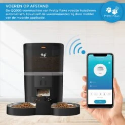 Pretty Paws QQ003 - Wifi Voermachine - Dubbele Voerbakjes - Zwart - Kat - 6L -Katten En Honden Verkoop Winkel 1200x1200 443