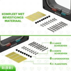 Rirri Kattenluik Met Tunnel - 4 Vergrendelingsstanden - Weersbestendig - Binnen En Buiten - Maat M - Zwart - 19 X 20 Cm -Katten En Honden Verkoop Winkel 1200x1200 526