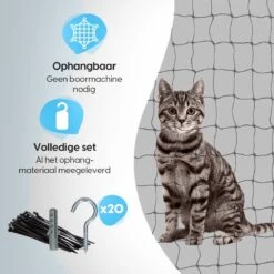 Kattennet Voor Balkon 4 X 10 M - Kattennet - Katten Gaas - Zwart 13 Kattennet Voor Balkon 4 X 10 M - Kattennet - Katten Gaas - Zwart -Katten En Honden Verkoop Winkel 1200x1200 543