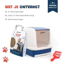 JC Pets Premium Kattenbak Systeem - Inclusief 2.5KG / 4L Kattenbakvulling - Zelfreinigend 20 JC Pets Premium Kattenbak Systeem - Inclusief 2.5KG / 4L Kattenbakvulling - Zelfreinigend -Katten En Honden Verkoop Winkel 1200x1200 582