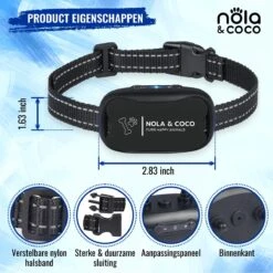 Nola & Coco® Oplaadbare Anti Blafband - 4 Kleuren - Zonder Schok - Waterdichte Diervriendelijke Blaf Halsband - Opvoedingshalsband - Voor Grote En Kleine Honden - Lichte Vibratie En Geluid - 3 Tot 60kg -Katten En Honden Verkoop Winkel 1200x1200 71