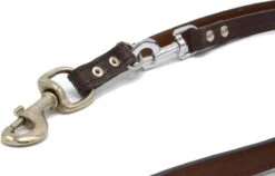 Verstelbare Trainingslijn Leer - 2 Meter - Bruin - Politielijn - Hondenriem - Hoge Kwaliteit Leer - Trainingslijn - Ambachtelijk Gemaakt In Portugal -Katten En Honden Verkoop Winkel 1200x768 1