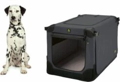 Maelson Soft Kennel - Robuuste Hondenbench Van Zacht Materiaal - Opvouwbare Kennel Met Stevig Stalen Binnenframe - Zwart/antraciet - XXS / XS / S / M / L / XL / XXL - 72 S -Katten En Honden Verkoop Winkel 1200x827