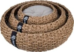 District 70 COCOON - Luxe Hondenmand Van Duurzaam Hoogwaardig Riet Met Zacht Kussen - Maten S/M/L - Large -Katten En Honden Verkoop Winkel 1200x842