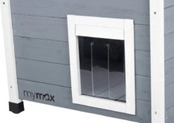 MyMax Kattenhuis - Hout - Openslaand Bitumen Dak - Kattenhuis Voor Buiten - Kattenhok - Kattenhuisje Hout - Grijs - 57*45*43CM 11 MyMax Kattenhuis - Hout - Openslaand Bitumen Dak - Kattenhuis Voor Buiten - Kattenhok - Kattenhuisje Hout - Grijs - 57*45*43CM -Katten En Honden Verkoop Winkel 1200x850 2