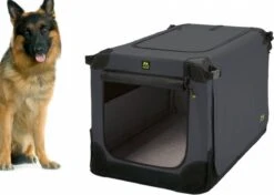 Maelson Soft Kennel - Robuuste Hondenbench Van Zacht Materiaal - Opvouwbare Kennel Met Stevig Stalen Binnenframe - Zwart/antraciet - XXS / XS / S / M / L / XL / XXL - 72 S -Katten En Honden Verkoop Winkel 1200x854